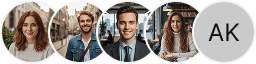 Multiple investor profile avatars on Farol Capitanca trading review block